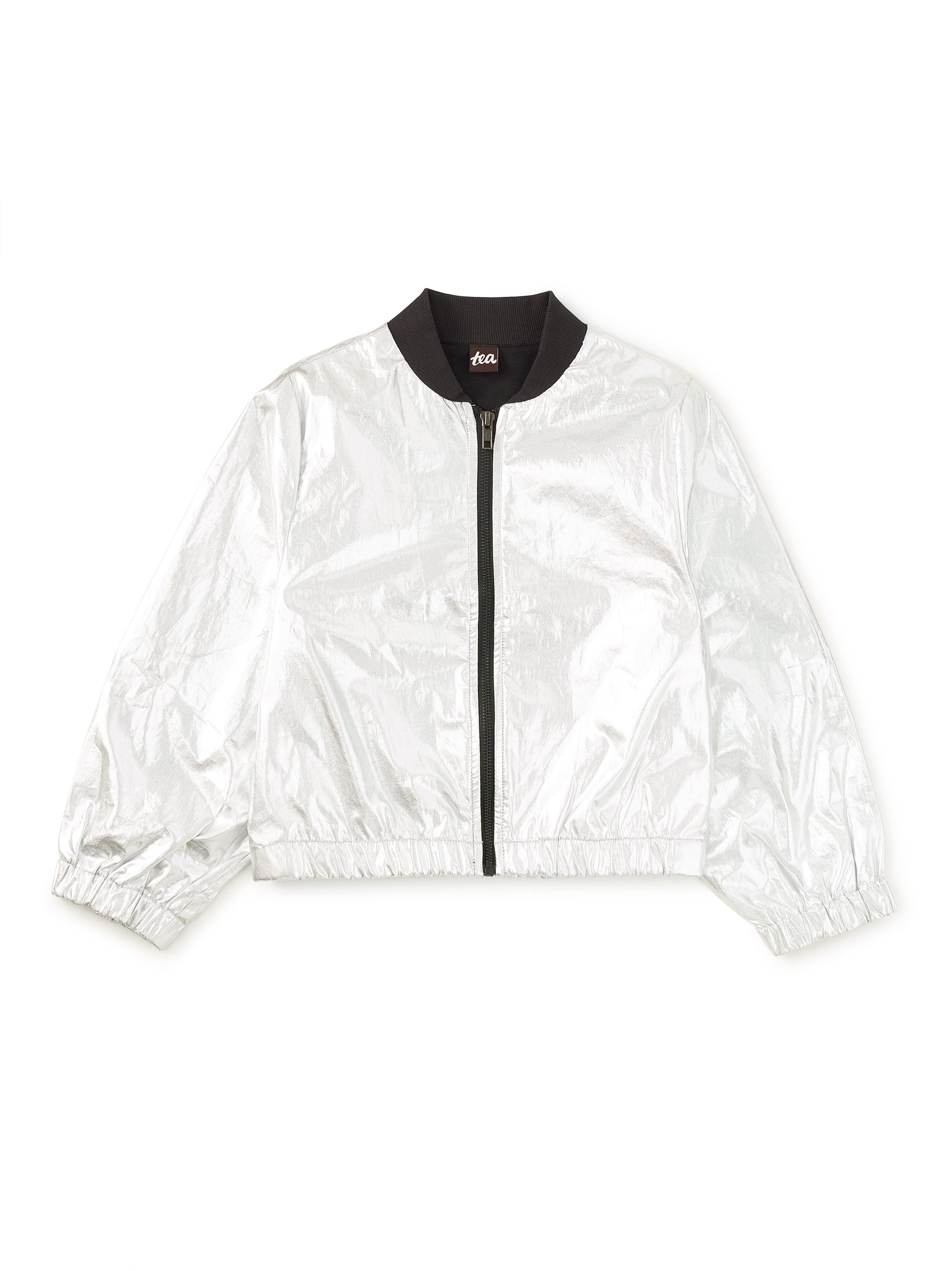 Tea Collection Girls Silver Jacket Size: 4-5T Silver
