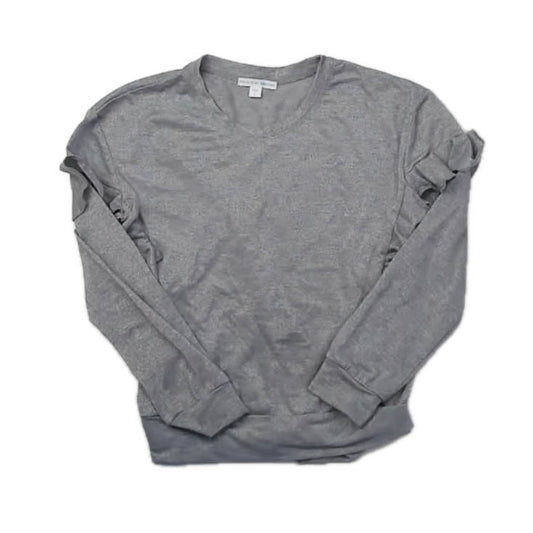 Rockets of Awesome Girls Silver Long Sleeve Shirt Size: 7 Years Silver