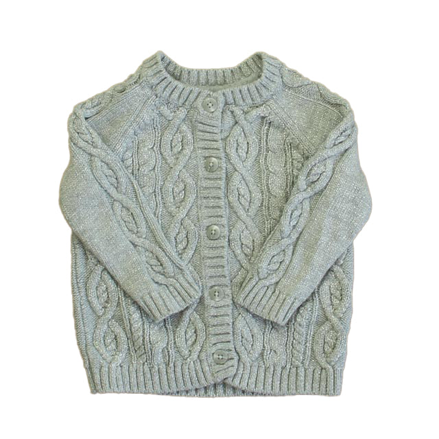 Gymboree Girls Silver Cardigan Size: 18-24 Months