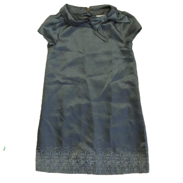 Janie and Jack Girls Silver Dress Size: 6 Years