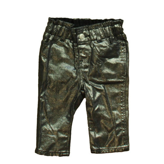 Gap Girls Silver Jeggings Size: 6-12 Months Silver