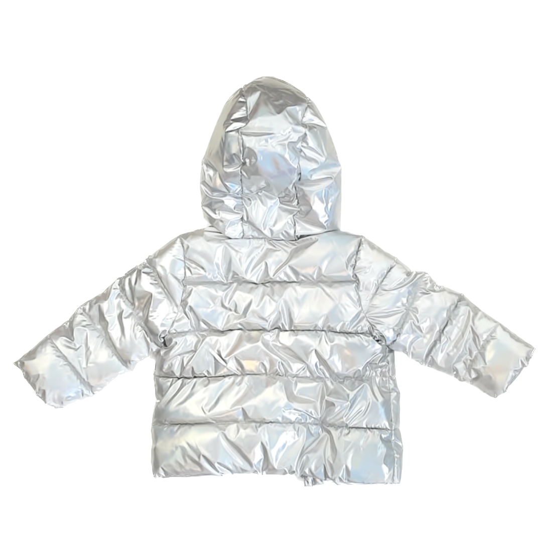Gap Girls Silver Winter Coat Size: 3T Silver