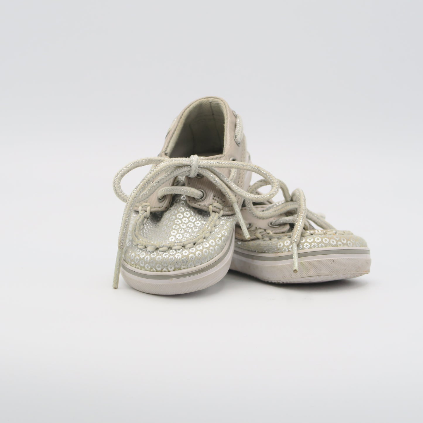 Sperry Girls Silver Shoes Size: 1 Infant Silver