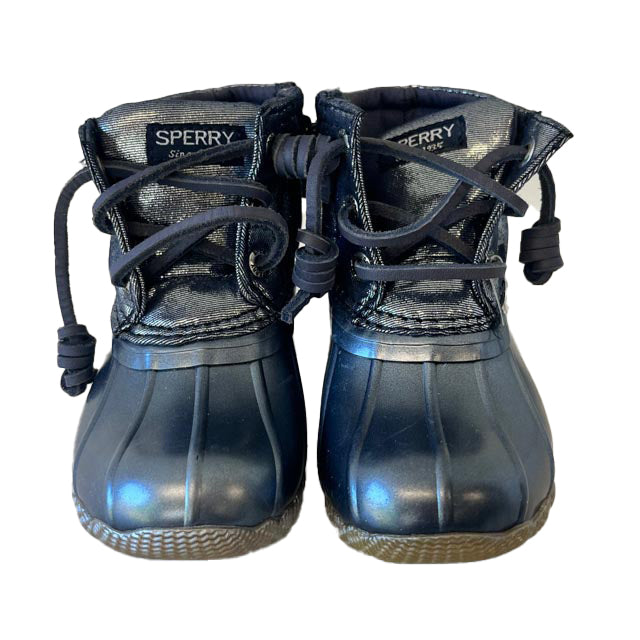 Sperry Girls Silver Boots Size: 6 Toddler Silver