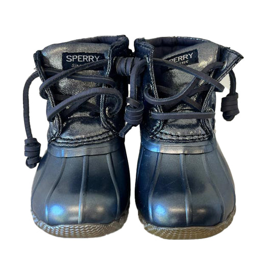 Sperry Girls Silver Boots Size: 6 Toddler Silver