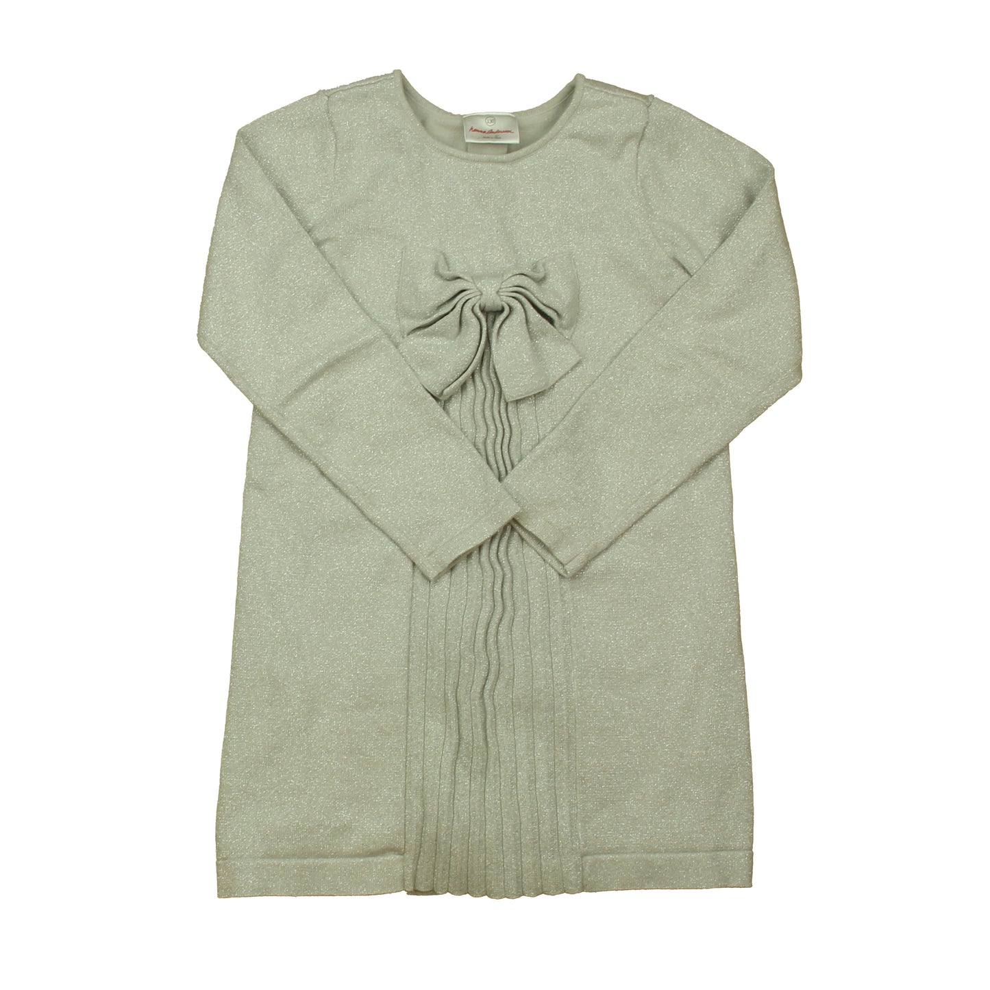 Hanna Andersson Girls Silver Dress Size: 7 Years