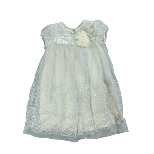 Iris & Ivy Girls Silver Special Occasion Dress Size: 4T Silver