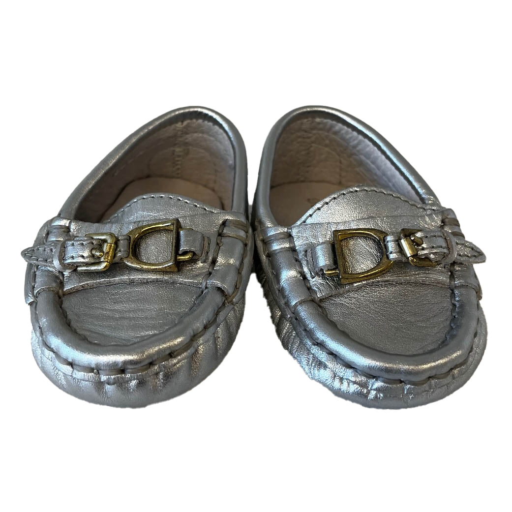Ralph Lauren Unisex Silver Shoes Size: 1 Infant Silver