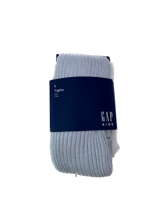 Gap Girls Silver Tights Size: 7-10 Years Silver