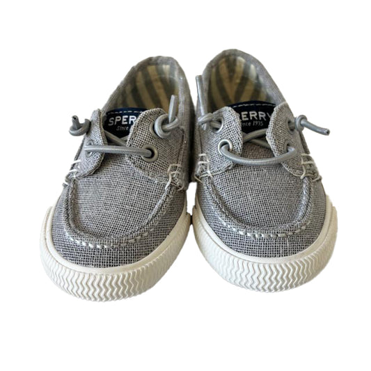 Sperry Girls Silver Shoes Size: 5.5 Toddler Silver