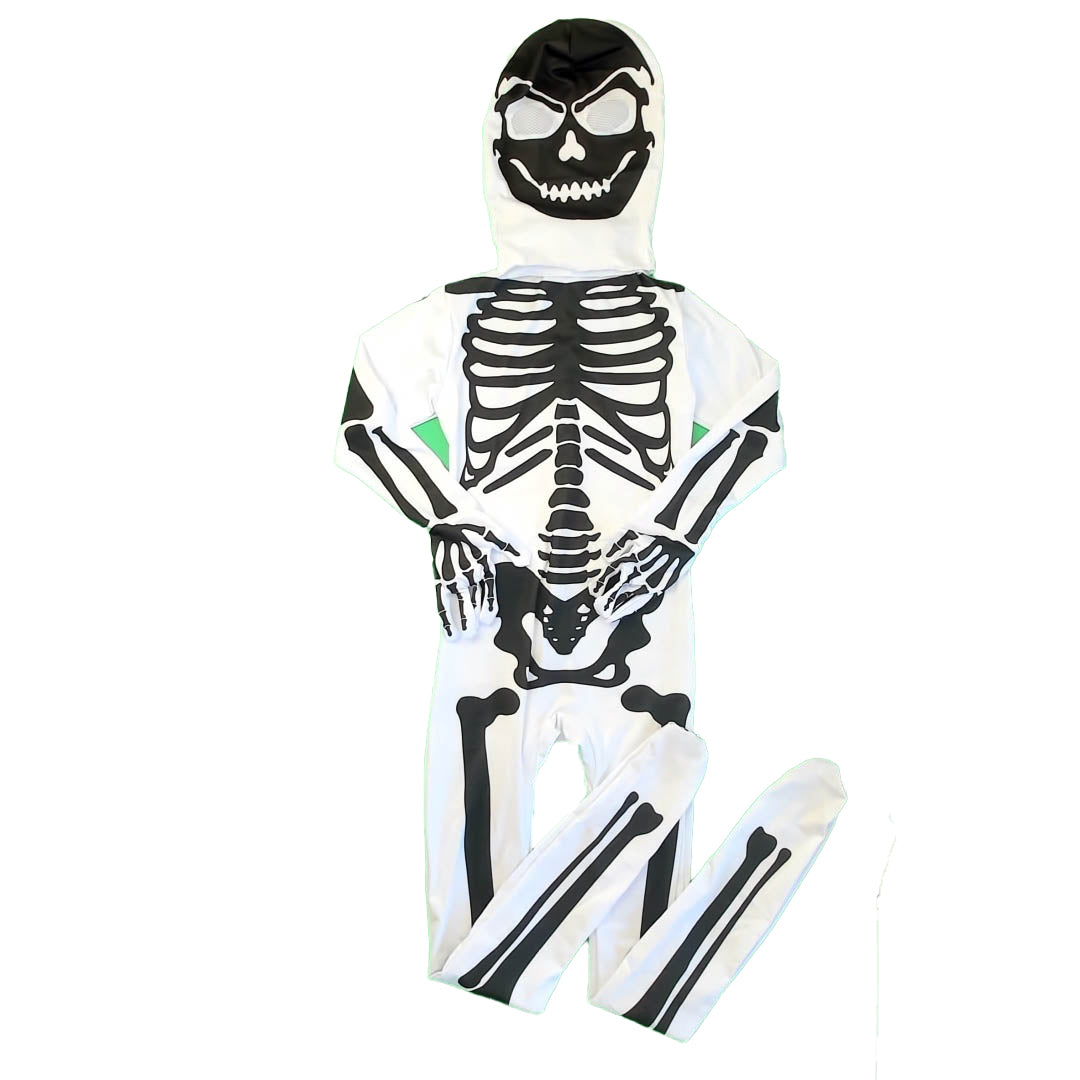 Unknown Brand Unisex Skeleton Costume Size: 6-8 Years Skeleton