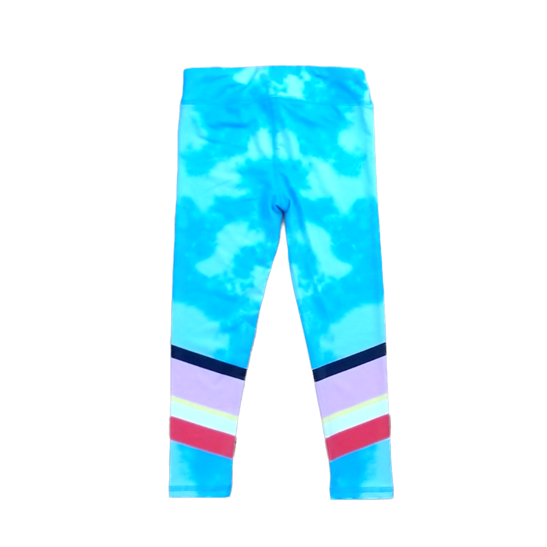 Rockets Of Awesome Girls Sky Blue | Colored Leg Stripes Pants Size: 5T - 12 Years Sky Blue | Colored Leg Stripes