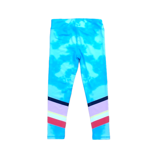 Rockets Of Awesome Girls Sky Blue | Colored Leg Stripes Pants Size: 5T - 12 Years Sky Blue | Colored Leg Stripes
