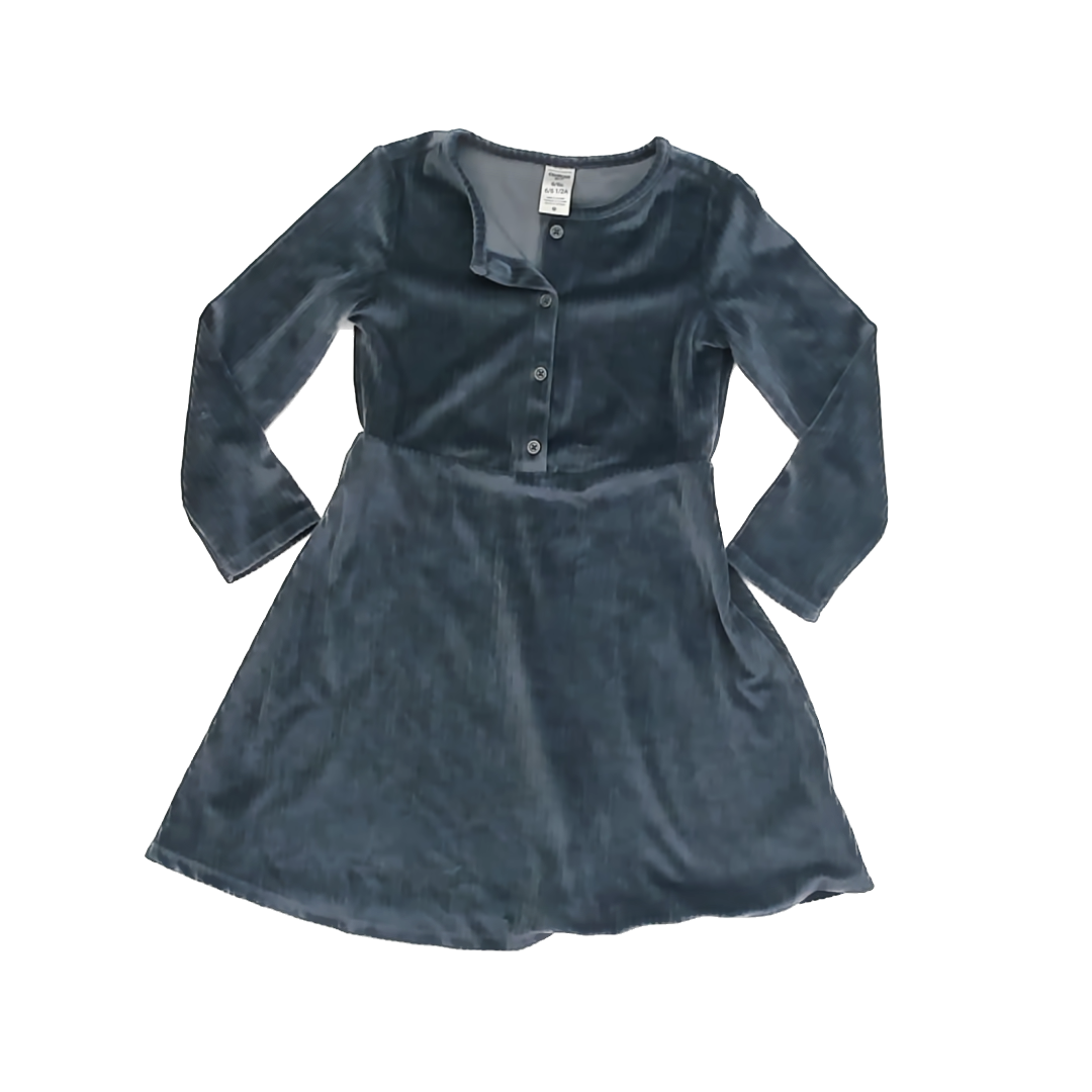 Osh Kosh Girls Slate Blue Dress Size: 6 Years Slate Blue