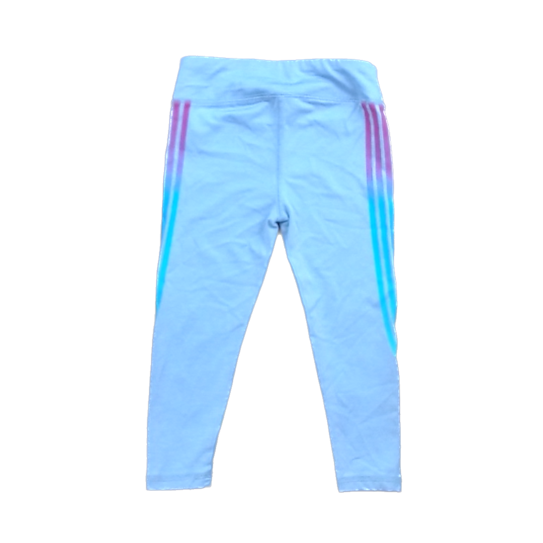 Rockets Of Awesome Girls Sliver | Stripes Leggings Size: 5T Sliver | Stripes