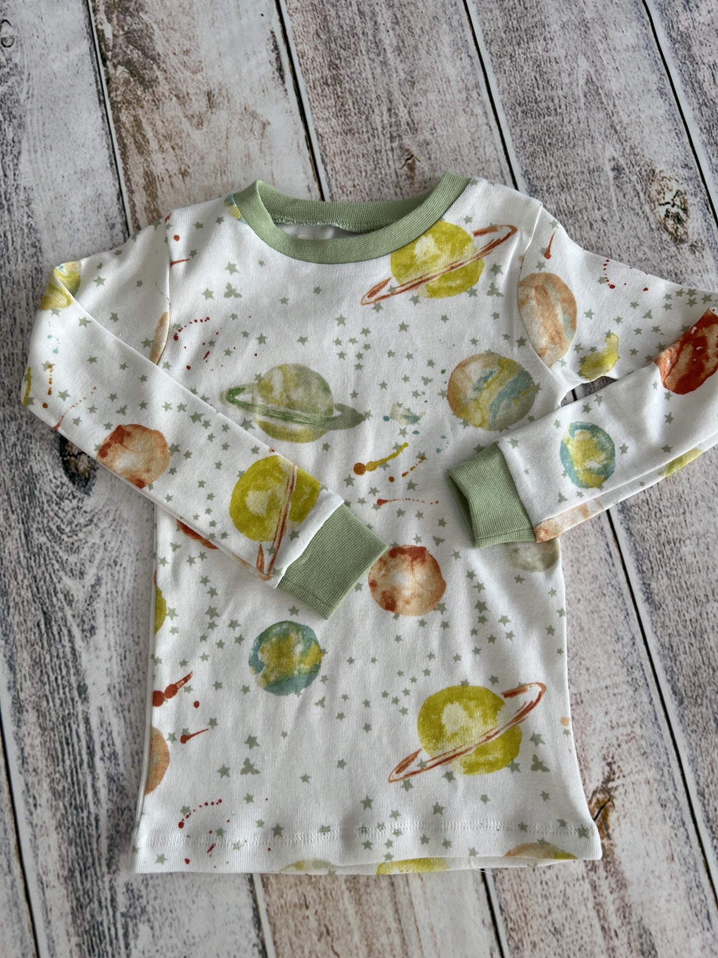 Burt's Bees Unisex Space | Mint Pajamas Size: 3T Space | Mint