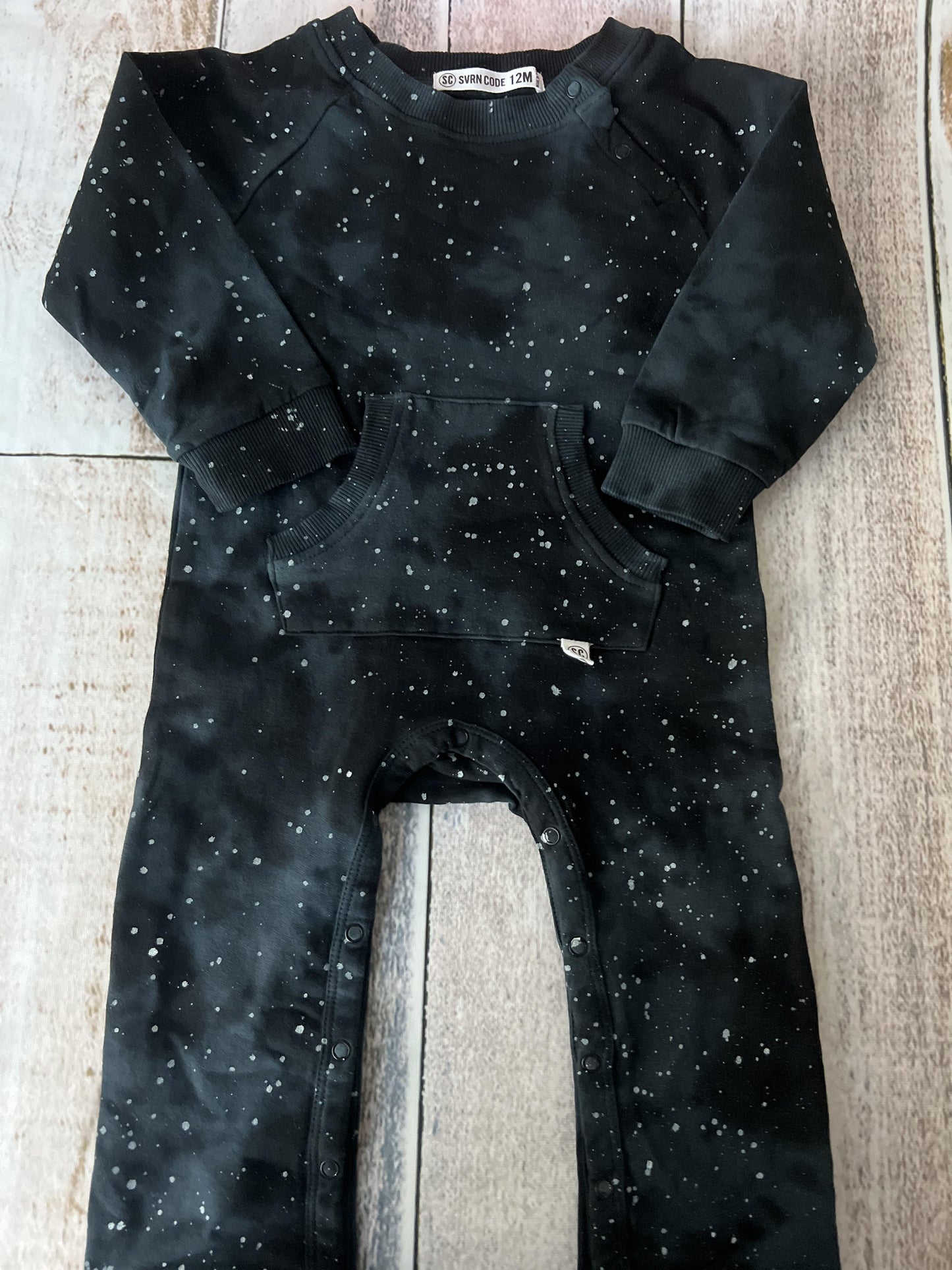 Sovereign Code Unisex Space Long Sleeve Outfit Size: 12 months Space