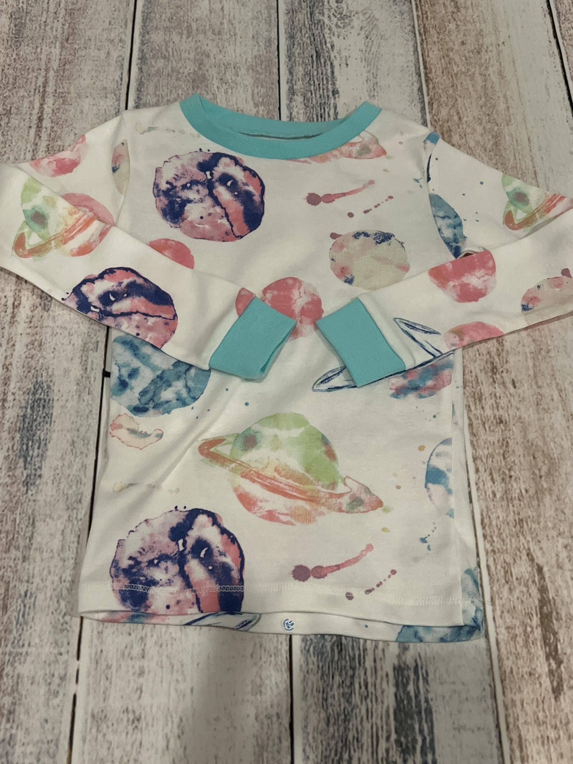 Burt's Bees Girls Space Pajamas Size: 4T Space