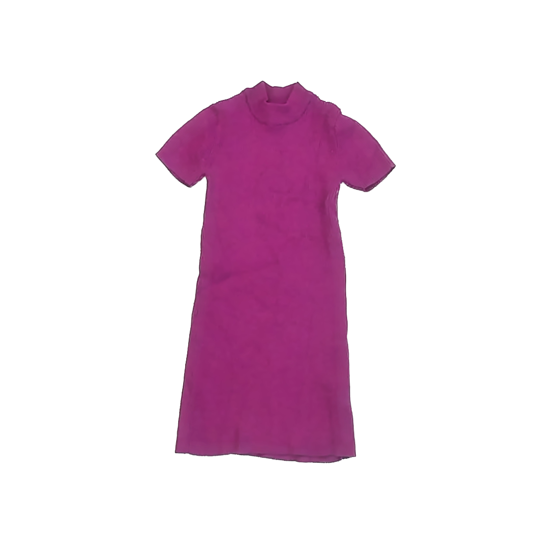 Zara Girls Sparkle Purple Sweater Dress Size: 6-7 Years Sparkle Purple