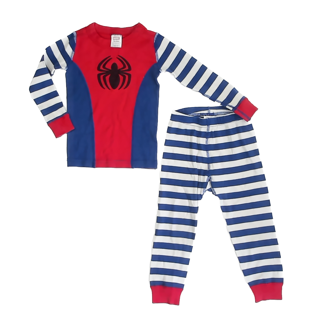 Hanna Andersson Boys Spiderman 2-piece Pajamas Size: 3T Spiderman