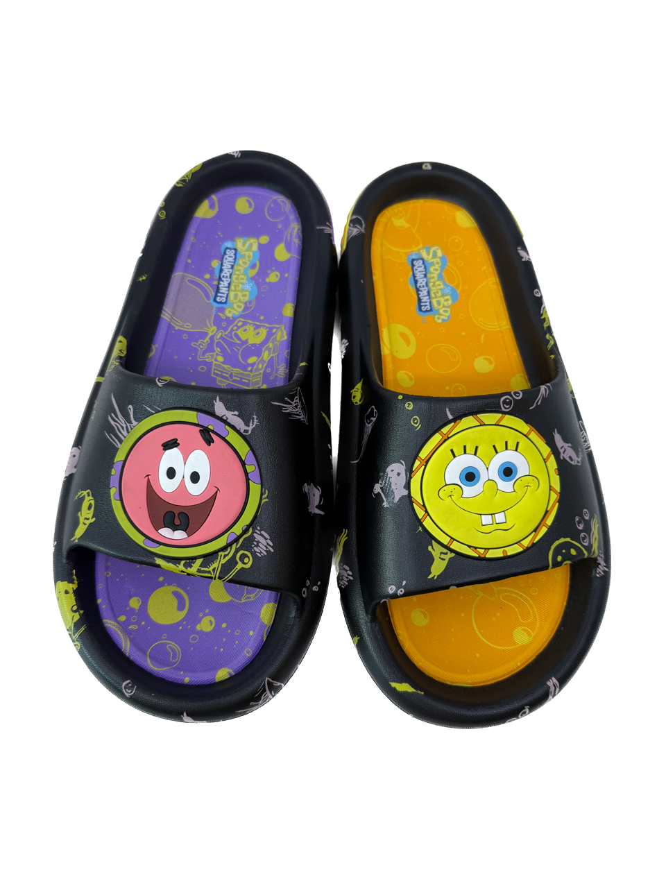 Ground Up Boys Sponge Bob Flip Flops Size: Men's 9 Sponge Bob