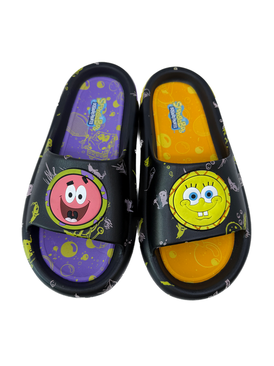 Ground Up Boys Sponge Bob Flip Flops Size: Men's 9 Sponge Bob