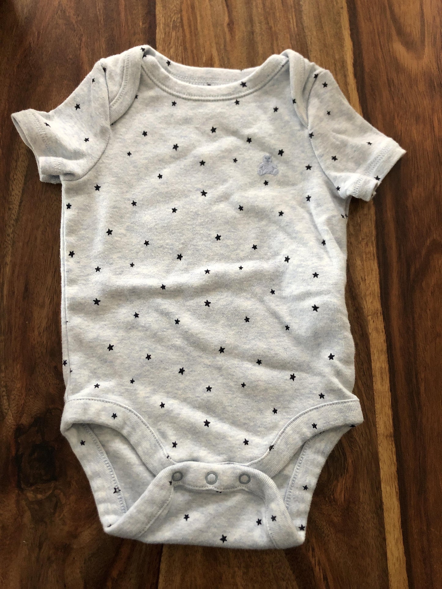 Gap Boys Stars | Light Blue Onesie Size: 3 months Stars | Light Blue