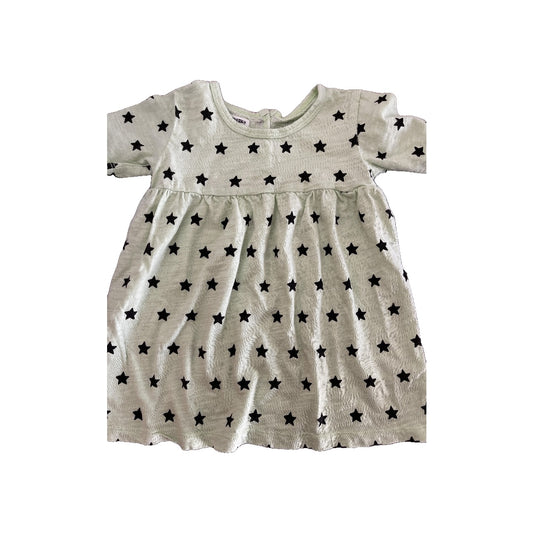 Little Starters Girls Stars | light green Dress Size: 12-18 months Stars | light green