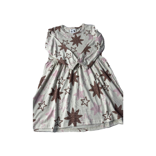 Cotton:on Kids Girls Stars | pink | Brown Dress Size: 5 Stars | pink | Brown