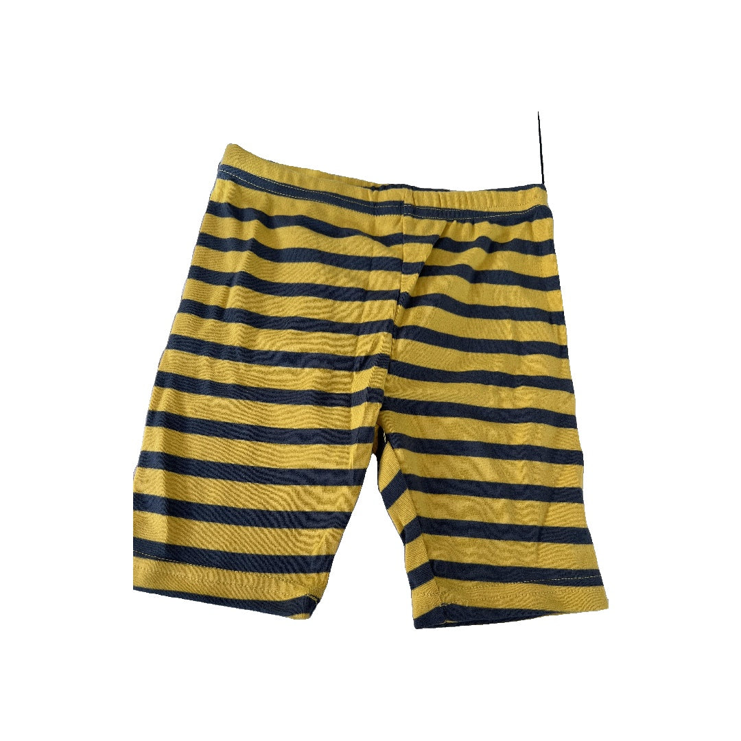 Just Born Boys Stripe | Black | Yellow Pajamas Size: 4T Stripe | Black | Yellow