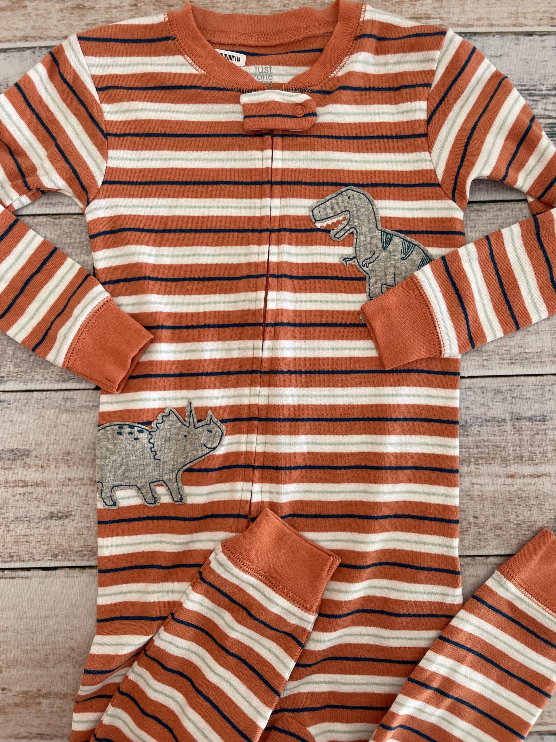 Carters Boys Stripe | orange Pajamas Size: 2T Stripe | orange