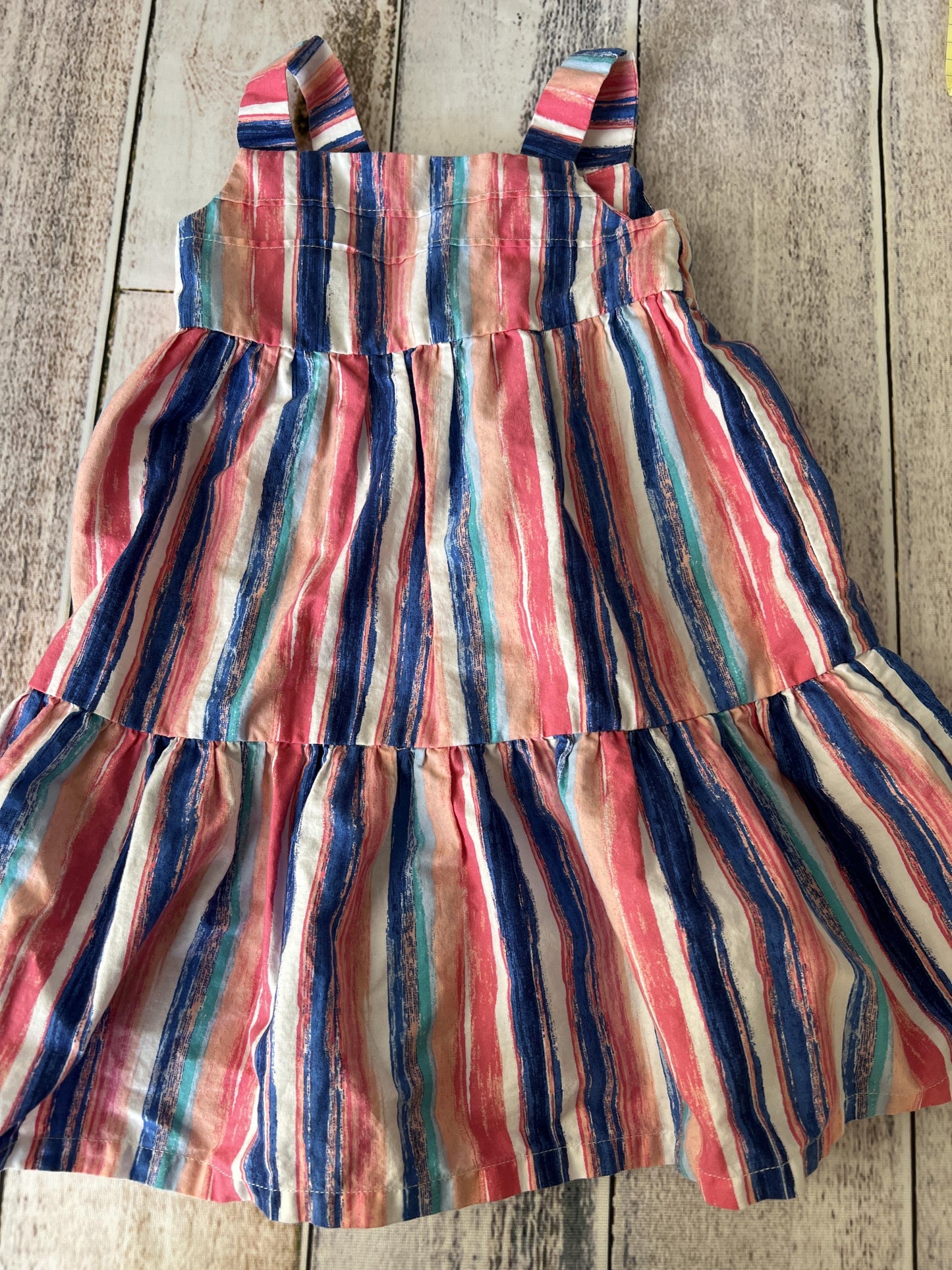 Gymboree Girls Stripe | pink | orange Dress Size: 18-24 months Stripe | pink | orange
