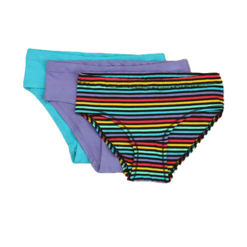 Mightly Girls Stripe | Purple | Turquoise Accessory Size: 8 Years