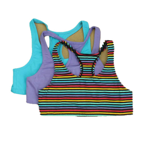 Mightly Girls Stripe | Purple | Turquoise Accessory Size: 14 Years