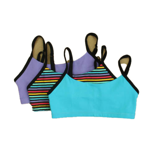 Mightly Girls Stripe | Purple | Turquoise Accessory Size: 8 Years