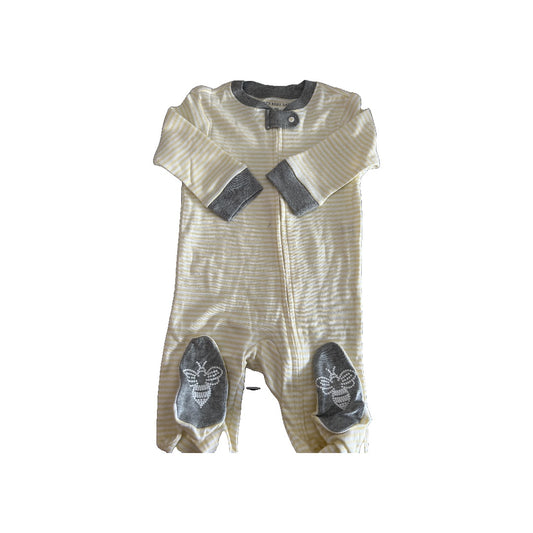 Burt's Bees Boys Stripe | Yellow | White Pajamas Size: 6-9 months Stripe | Yellow | White
