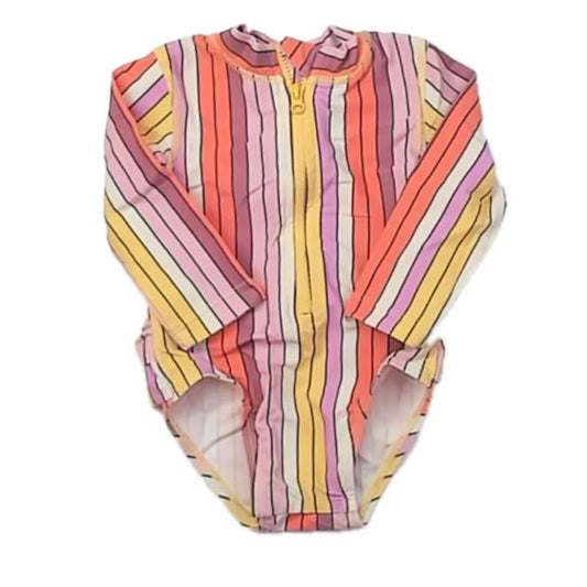 Cotton ON Girls Stripe 1-piece Swimsuit Size: 3-6 Months Stripe