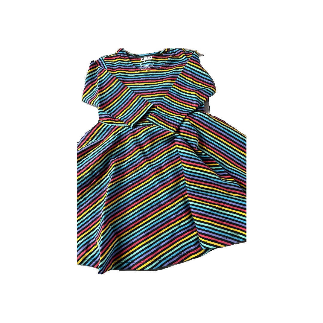 Girls Striped Dress Size: 4T Striped
