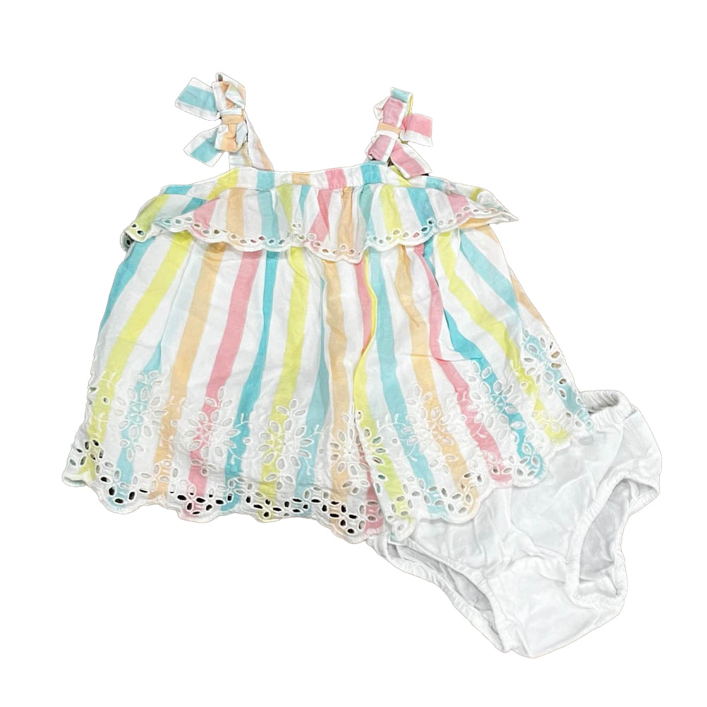 Gap Girls Striped Dress Size: 0-3 Months Striped