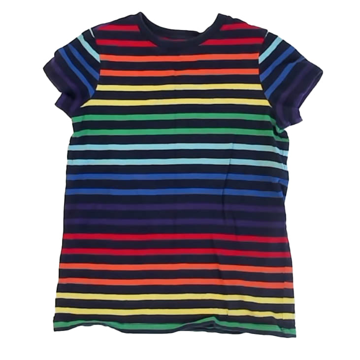 Primary.com Boys Striped T-Shirt Size: 8-9 Years Striped