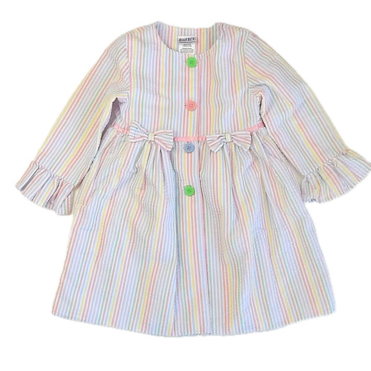BlueBeri Boulevard Girls Striped Jacket Size: 5T Striped