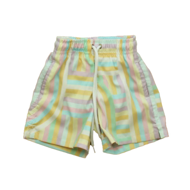 Kiddy Flowers Boys Striped Trunks Size: 3T