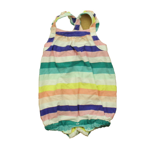 Tea Collection Girls Striped Romper Size: 6-9 Months Striped