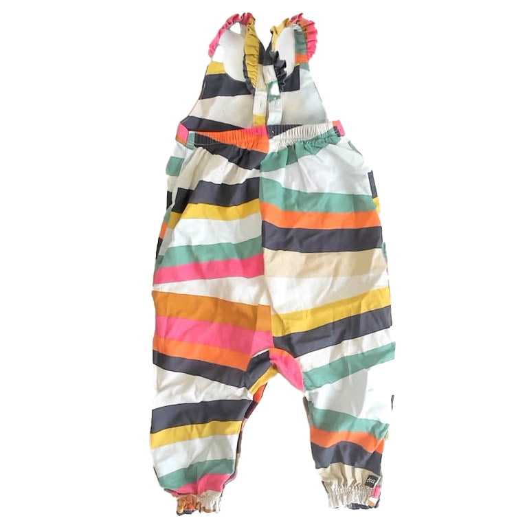 Tea Collection Girls Striped Romper Size: 12-18 Months Striped