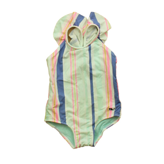 Vineyard Vines Girls Striped 1-piece Swimsuit Size: 3-6 Months Striped