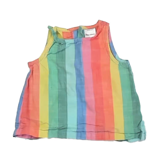 Hanna Andersson Girls Striped Blouse Size: 3T Striped