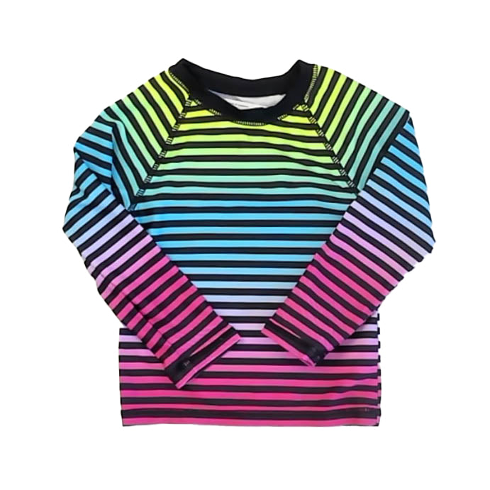 Rockets Of Awesome Girls Stripes Long Sleeve Shirt Size: 2T Stripes