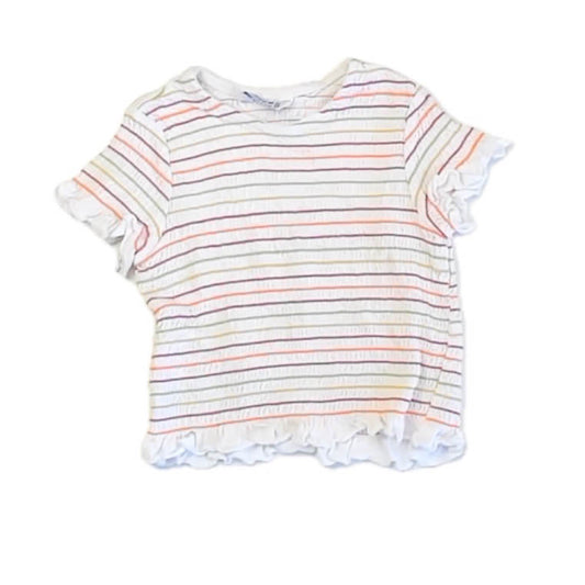 Mayoral Girls Stripes Short Sleeve Shirt Size: 4T Stripes