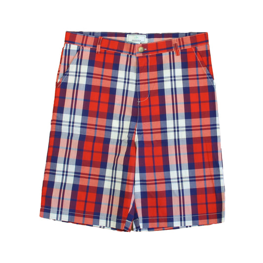 Classic Prep Boys Summer Plaid Shorts Size: 6-14 Years