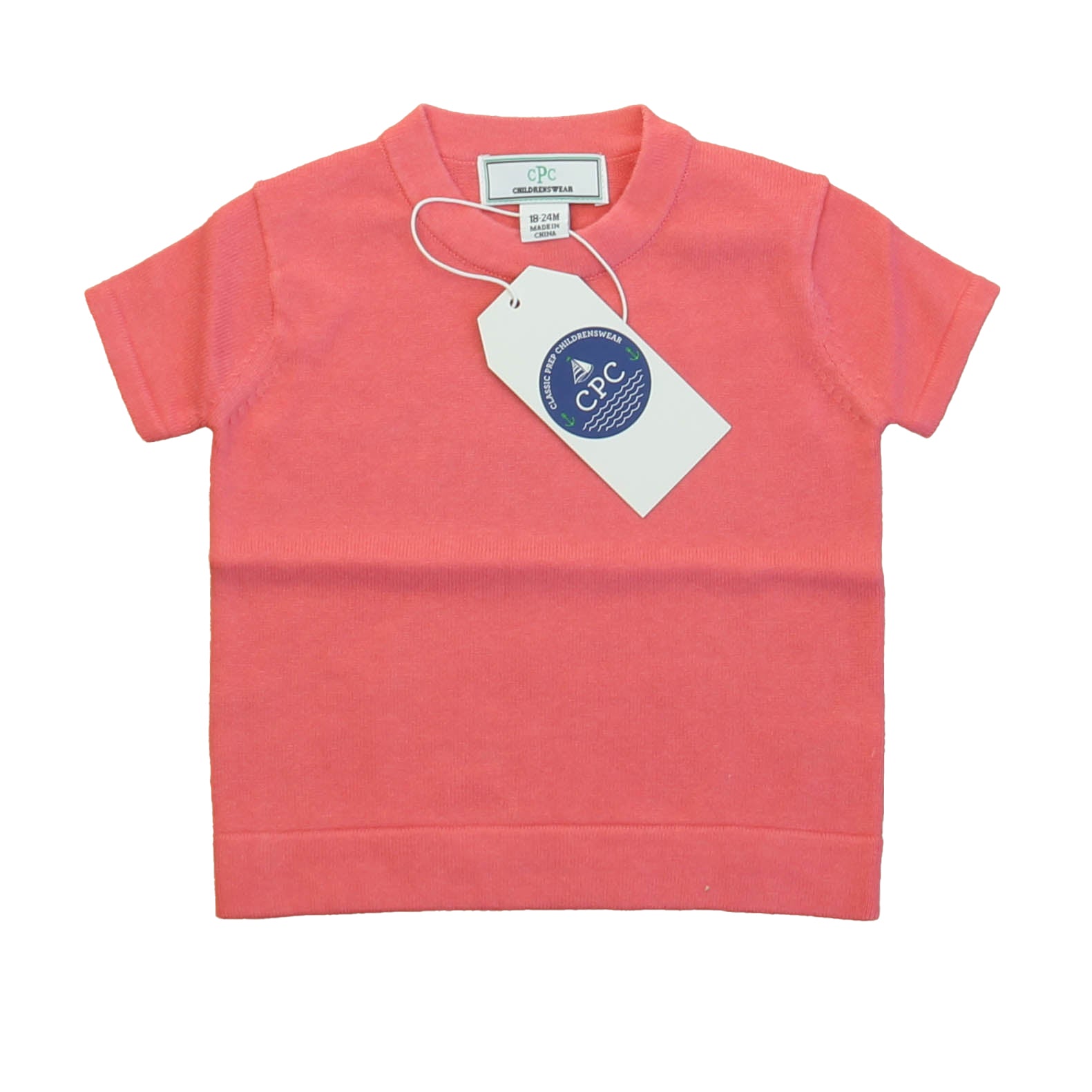 Classic Prep Girls Sunkissed Coral Sweater Size: 12-24 Months Sunkissed Coral